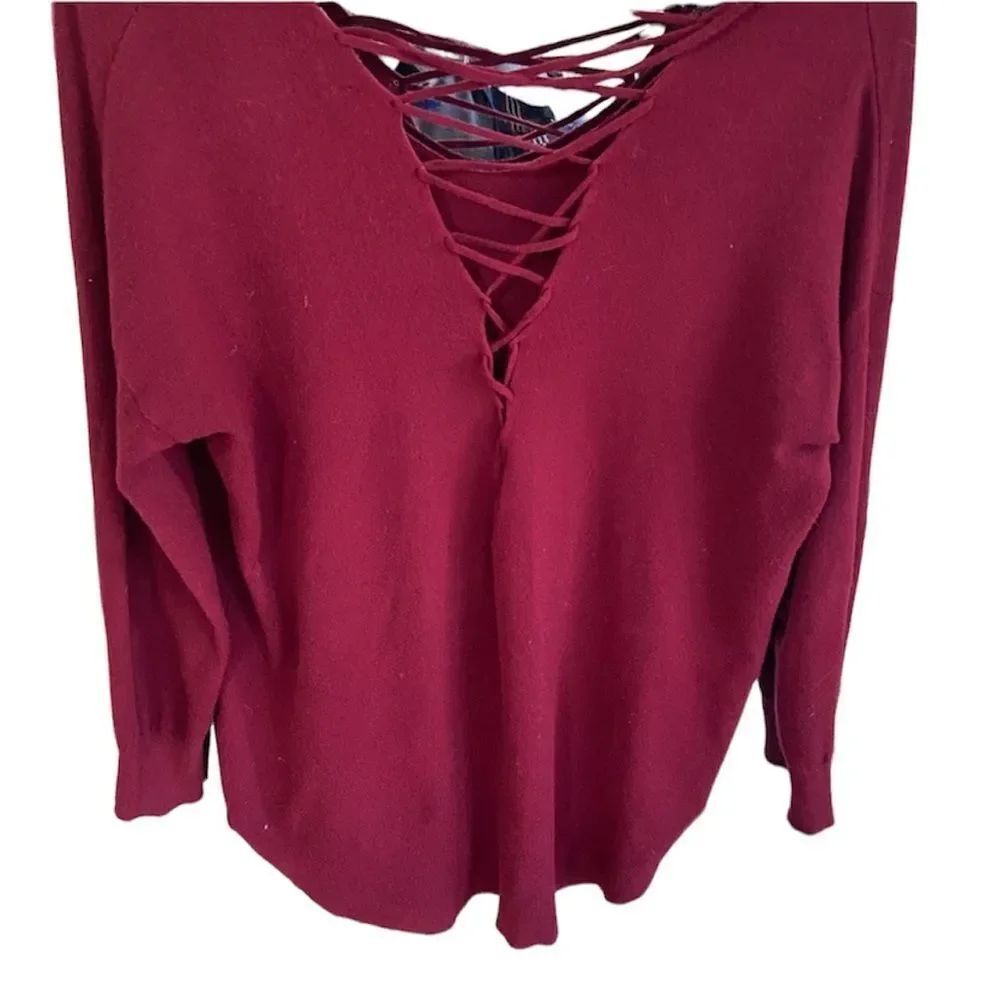 ✨ Debut Lace Up Sweater✨ - Picture 6 of 7